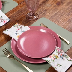 PRATO SOBREMESA COLOR HOME BLUSH MATT - CONJUNTO COM 6 - loja online