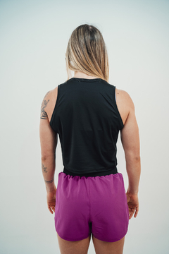 Cropped Dry Poliamida Preto/Preto Lurk - Lurk | Meias e Vestuário Fitness [@lurkbr]