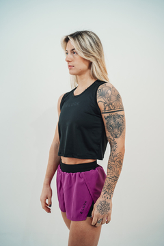 Cropped Dry Poliamida Preto/Preto Lurk - loja online