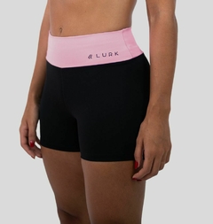 Shorts Curto Preto/Rosa Lurk - loja online