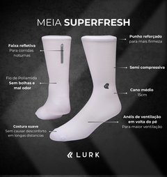 Kit 3 Meias Superfresh Preta - Lurk | Meias e Vestuário Fitness [@lurkbr]