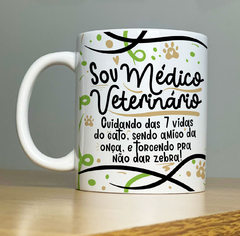 Caneca Sou Médico(a) Veterinário (a) - Banguela Gifts | Personalizados