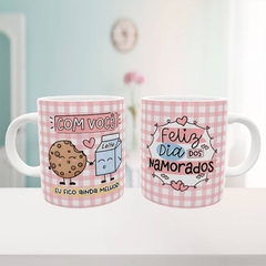 Caneca Namorados Cookie e Leite