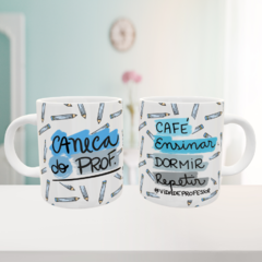 Caneca Professor Café Ensinar Dormir Repetir - comprar online