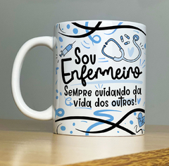 Caneca Sou Enfermeira(o) - Banguela Gifts | Personalizados