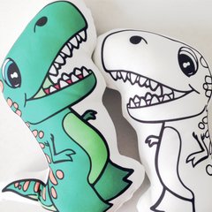 Almofadinha Dinossauro para Colorir - comprar online
