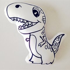 Almofadinha Dinossauro para Colorir - Banguela Gifts | Personalizados