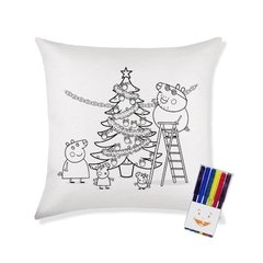 Almofada Natal para Colorir 20x20cm - Vários Temas - Banguela Gifts | Personalizados