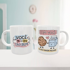 Caneca Namorados Cookie e Leite - comprar online