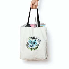 Bolsa Tecido Professor Melhor Prof do Mundo - comprar online