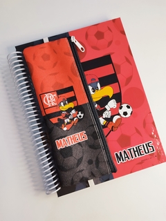 Caderno + Estojo c/ Elástico Flamengo