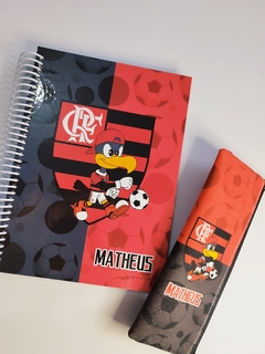 Caderno + Estojo c/ Elástico Flamengo - comprar online