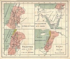 Palestina Canaán Viaje de los Israelitas y el Reino de David y Salomón 1928 - comprar online