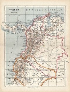 Colombia y Ecuador 1913 - comprar online