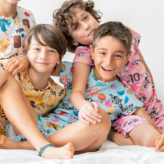 PIJAMA CHUPETINES Celeste - comprar online