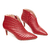 Bota Cano Curto Couro Vermelho Scarlet Stéphanie Classic 2080557_0001 - comprar online