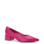 Scarpin Salto Baixo Couro Pink