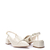 Sapato Slingback Salto Baixo Verniz Off White - comprar online