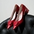 Scarpin Enfeite Salto Bloco Couro Vermelho - comprar online