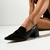 Sapato Loafer Bico Fino Couro Preto - comprar online