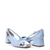 Sapato Cap Toe Azul Claro e Prata - comprar online