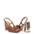 Sapato Slingback Enfeite Couro Conhaque - comprar online