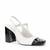 Sapato Slingback Cap Toe Branco