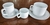 Jarrito café con plato opalina Ricony x 10 sets en internet