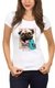 CAMISETA DOG #SELF (PUG RHINESTONES)