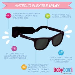 ANTEOJO FLEXIBLE IPLAY NEGRO / PROTECCIÓN SOLAR 100% UVA/UVB - comprar online