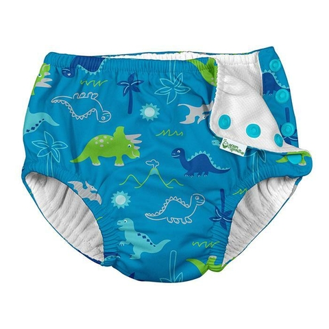 Slip Para El Agua Con Pañal Integrado Dino + IPLAY