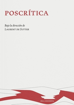 Poscrítica - Laurent de Sutter