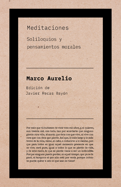 Meditaciones soliloquios y pensamientos morales - Marco Aurelio