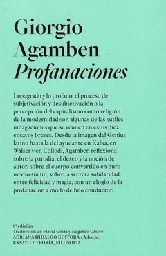 Profanaciones - Giorgio Agamben