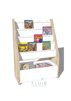 Biblioteca Cascada con cajón simple - FLUIR