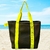 Beach bag Verde Militar / Amarillo flúo - comprar online