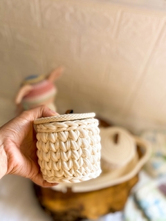 Kit higiene de Bebê feito em corda e fio de malha - comprar online