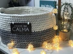 Cesto Fio de Malha 40x20 com Plaquinha Personalizada - comprar online