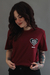 Camiseta Slim Riot Revenge Marsala