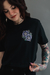 Camiseta Slim Riot Blossom Preta