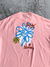 Camiseta Baw New Over Graffitti Flowers Rosa