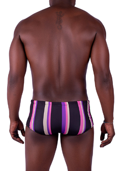 Swim Brief Classic Black Grillo Striped - buy online