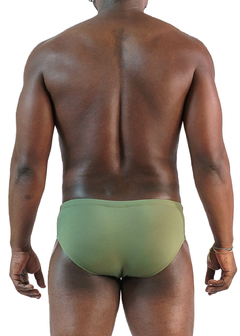 Swim Brief 9 Black Grillo Olive Green on internet