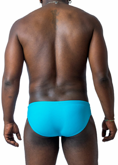 Swim Mini Brief Black Grillo Turquoise on internet