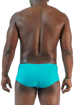 Swim Brief Classic Black Grillo Turquoise - buy online