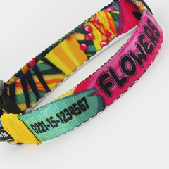 Collar personalizado "Flowers" especial GATO - comprar online