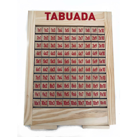 Tabuada,Giratória,De,Multiplicaçao,Verde, - Brinquedos E Jogos Pedagógicos  e Educativos