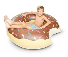 Boia Inflável Média Rosquinha Donuts 90CM - Loja das Boias - Boias Divertidas para Piscina