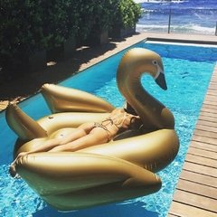 Boia Cisne Gigante Inflável para Piscina