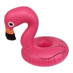 Boia Porta Copo de Flamingo Inflável